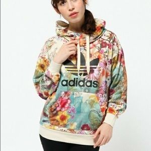 Adidas Originals Farm Confetti Trefoil Hoodie Sz M